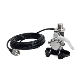 YNIBST RG58 Coaxial Cable (5M) Set for Mobile Antennas, MJ-MP Type, Trunk and Hatchback, Angle Adjustable, L-Shaped Wrench Included