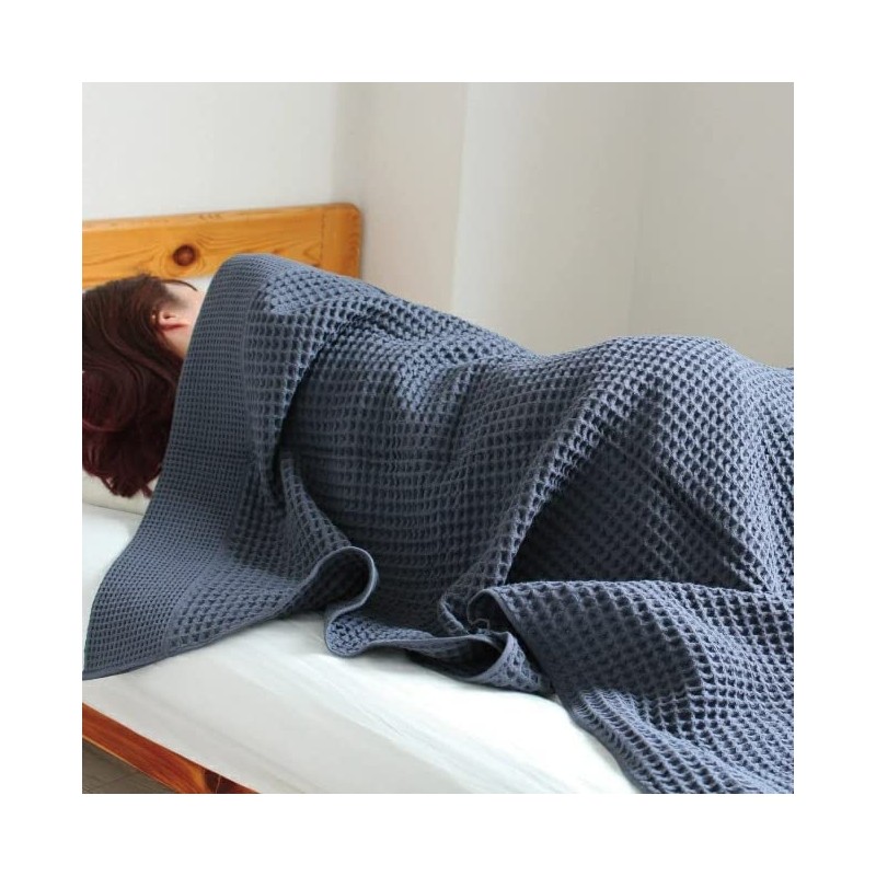Imabari Towel Blanket, Waffle Blanket, Stylish, Single Blanket, Sheet, Washable,