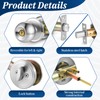 Qulkws 2 Sets Entry Door Knob Entry Dead Bolt Level