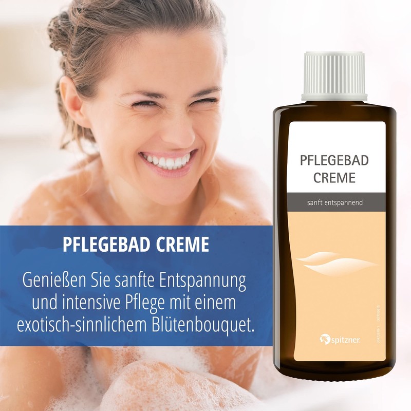 Spitzner Pflegebad Creme 200 ml – hautverträgliche und vegan, für