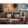 Doobicy Lovely Christmas Dog Pillow Covers 18x18 Inch Set of