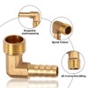 Pack of 2 Brass Angle 90° Hose Connection, 1/2 Inch