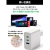 PD Charger, USB Type-C 65W, 3 Ports, GaN Foldable, PSE