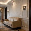 Loyled Black Wall Sconce, 1-Light Modern Raindrop Wall Mounted Lamp,