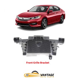 Vantage Auto Parts - Front Grille Bracket Compatible Honda Accord 2013-2017 | Textured Black Plastic | 71125T2AA00 | HO1207111
