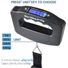 Portable Luggage Scale, 50kg Capacity, Large Backlit Display, Digital Hanging