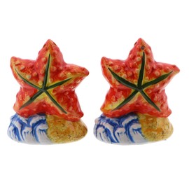 Ceramic Salt and Pepper Shakers Novelty Kitchen Décor - Starfish