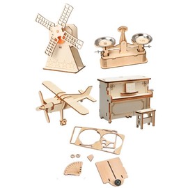 4-in-1 STEM Science Toys;DIY Educational Science kit;Handmade car Construction Toys;Suitable for Age 18 and Older