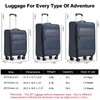 Kono Small Carry On 22x14x9 Softside Airline Approved Luggage with