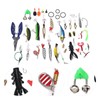106pc Multifunctional Fishing Tackle Kit Metal Spoon Fishing Mixed Hard