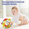 AKILION Baby Toys 0-6 Months Rattle Activity Ball, Sensory Baby