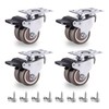 NERILEE 2" Heavy Duty Casters Wheels,Total Load 880Lbs Pack of