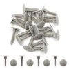 sourcingmap 20pcs Gray Car Plastic Push Rivet Bumper Clips 10mm