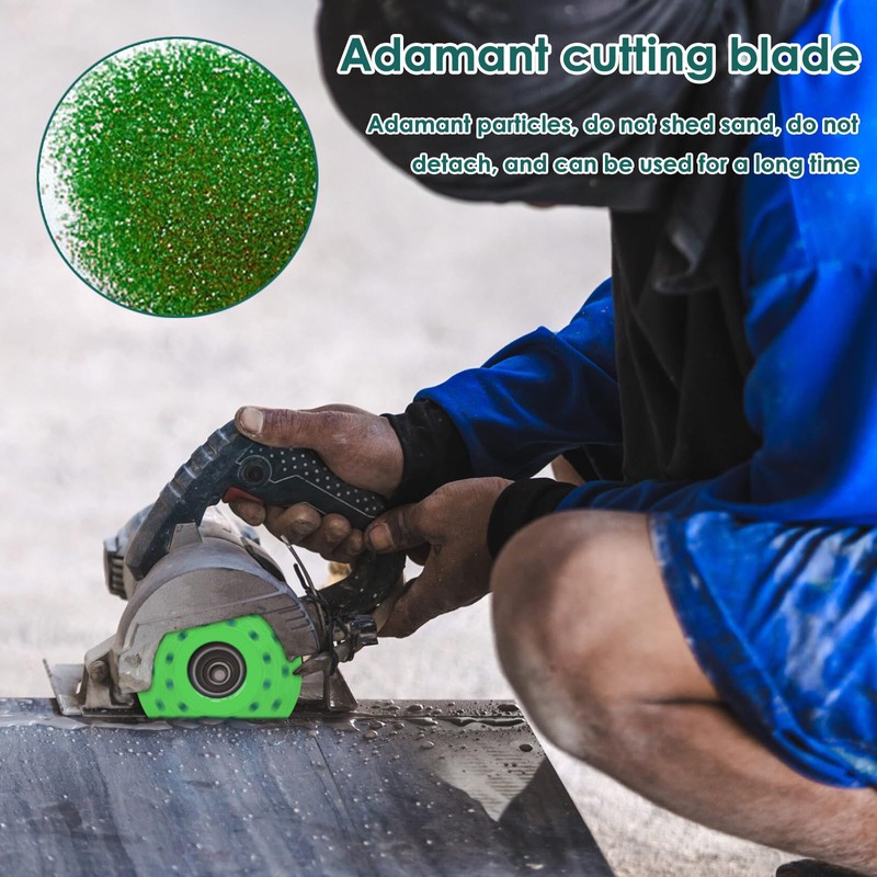 9Pcs Diamond Porous Widened Cutting Disc Wear Resistant Rock Slab