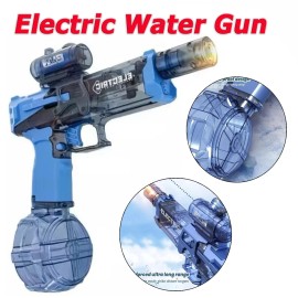 Unbranded New Electric Water Blaster Gun Blue Automatic Water Gun Toy with Big Capacity US