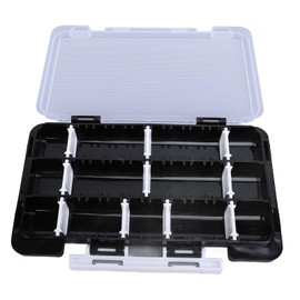 RiToEasysports Bait Box Fishing Tackle Box Fishing Tools Fishing Bait Box Bait Fishing Double Side Lure Case Sorting Fishing Storage Case White