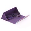 PracticDomus Triangular Folding Lightweight Glasses Case Magnetic Closure and Velvet