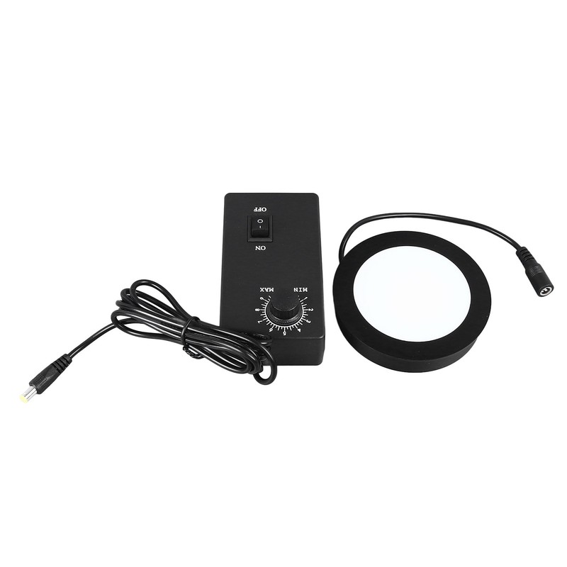 Microscope Bottom Light LED Adjustable Illumination Round Light Source 90‑260V