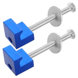 iplusmile 2pcs Aluminum Alloy J Hooks Mounting Clamps for Pickup Truck Tool Box Durable Secure Multifunctional Tool Mounting Kit Optimizes Truck Bed Space Easy Installation