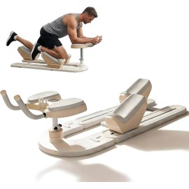 Portable Spine Twist & Stretch Trainer for Travel Office Home Gym Use Space-Saving Back Decompression DeviceColour: White Color, Size: 1240*455*320mm