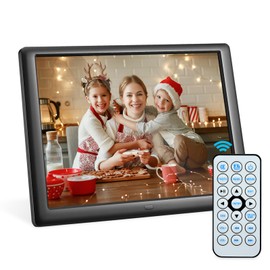 Yontwe Digital Photo Frame 10 Inch Digital Picture Frame 1280 x 800 High Resolution Photo/Music/Video Player Intelligent Digital Picture Frame Share Photos/Videos Instantly