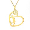 TEAMER Heart Volleyball Player Necklace Delicate Volleyball Pendant Fashion Sports