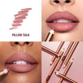 Charlotte Tilbury Lip Cheat Lip Liner Pencil - Gives Lips a Fuller-Looking, Defined Pout - Enriched with Jojoba Oil & Hyaluronic Acid - Waterproof, Smudge-Proof & Transfer-Proof - Pillow Talk