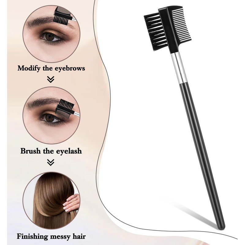 6 Pack Brow Comb, Eyebrow Comb for Women, Eyebrow Brush