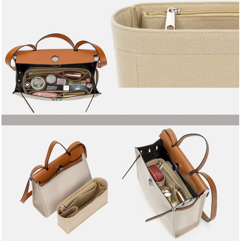 Lckaey for Handbags Herbag 31 organizer Purse Organizer insert 1011brown-26.5