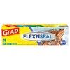 Glad Flex'N Seal Freezer Storage Plastic Bags, Gallon, 28 Count