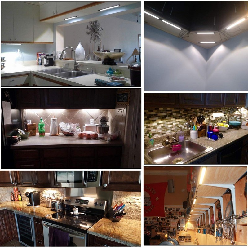 AIBOO LED Under Counter Light Rigid Bar Kit, Plug in