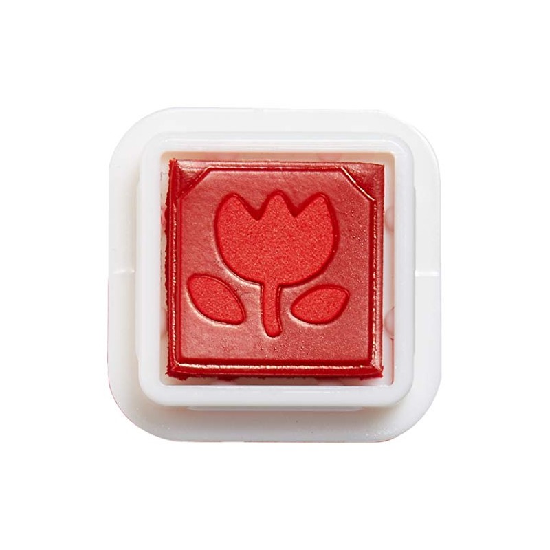 Kodomonokao 0556-645 Self-Inking Rubber Schedule Stamp, Tulip