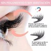 Pestañas Postizas Magnéticas Con Clip, 4 Pares, 16