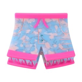 Acrylic Summer Beach Theme Hair Claw Clip Non Slip Acetate Small Unique Pants Strong Holder Jaw Grip for 90's Women Girls Thin Thick Curly Hair Holiday Outfit Decor Accessory Gift