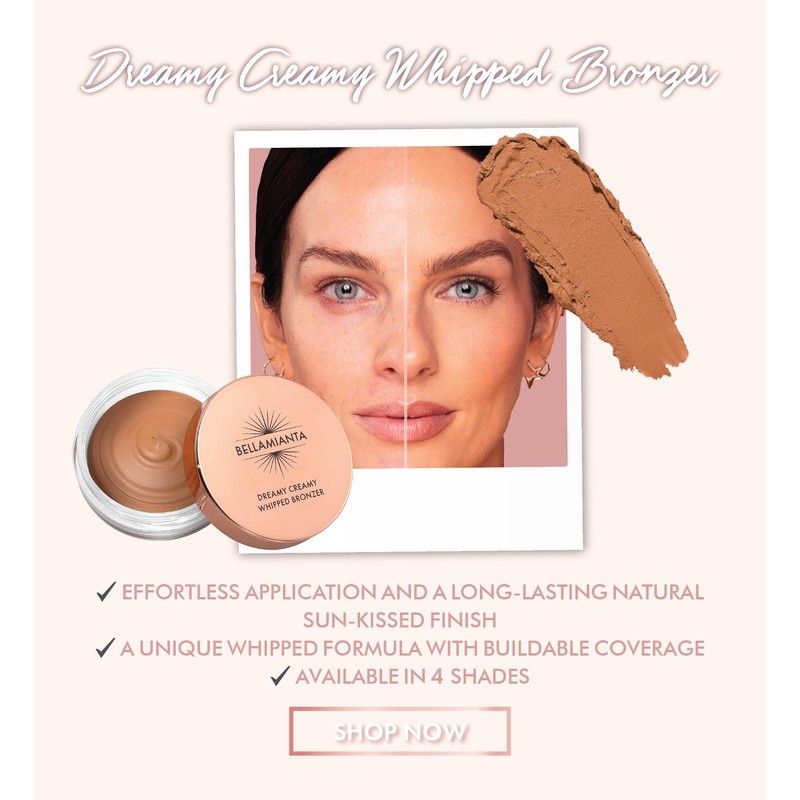 Bellamianta Dreamy Creamy Whipped Bronzer, Light-Medium Bronze