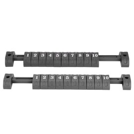 Bnineteenteam 2pcs Foosball Scoring Counters 10 Numbers Score Counter Indicator for Standard Football Tables (Black)