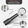 WhaleSiper 51mm Bottomless Portafilter & Puck Screen, 3 Ears Stainless