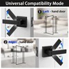 rewarmee Matte Black Door Handles Privacy Door Levers, Keyless Interior