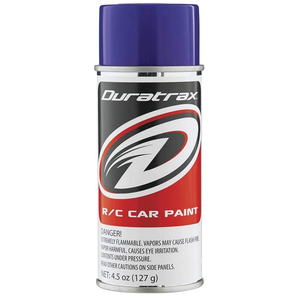 Duratrax Polycarbonate Radio Control Vehicle Body Spray Paint, 4.5 Ounces, Purple