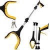 Adiwo Foldable Litter Picker Grabber, 91cm/36" Long Handle Litter Pickers