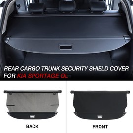 Cargo Cover for 2017-2022 Kia Sportage, Retractable Trunk Cover Trunk Shielding Shade for 2017-2022 Sportage Accessories Cargo Luggage Cover Black(Not Fit 2023 Sportage)