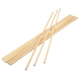 Perfect Stix 25PCS Bamboo Dowel Rods - 1/4 x 12 Inch & 4 Inch (Bonus Pack) - Great for Craft & Wedding Cake Dowels