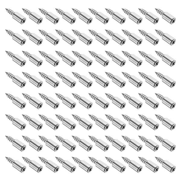 uxcell 60Pcs Screw Shelf Support Pegs, Metal Shelf Pins Self-Tapping