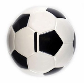 Ceramic Soccer Ball Bank-Large