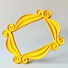 Handmade Friends Peephole Frame - As seen on Monica’s Door