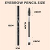 ZWWOGE Eyebrow Pencil, Waterproof, Sweat-Resistant, Eyebrow Pencil, 2-in-1 Dual Professional