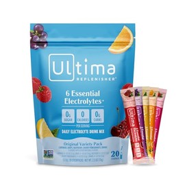 Ultima Replenisher Polvo de hidratacin de electrolitos (variedad, bolsa de 20 unidades (paquete de 1))                                                