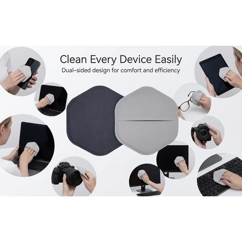 Microfiber Cleaning Mitt for Screens, Electronics & Leather, Lint-Free Wipe