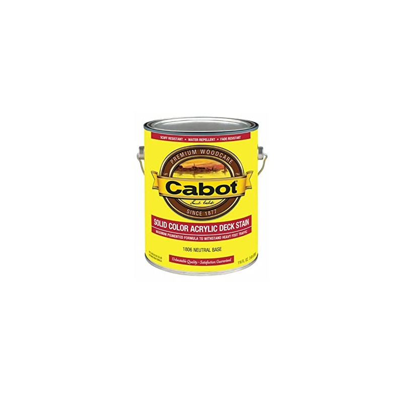 Cabot 140-1806 GL 1 Gallon Neutral Base Solid Color Decking