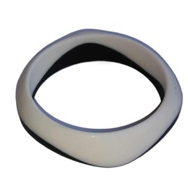 Chuchumz Chew Bracelet Chewelry Bangle Chewy Wrist Band Autism ADHD Biting Stimming Sensory Teething StimToy Children & Adults (Black and White)